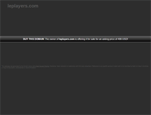 Tablet Screenshot of leplayers.com